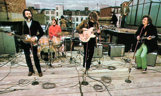 The Beatles tetőkoncertje az Apple székház tetején