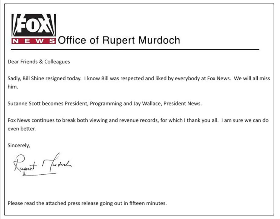 murdoch memo