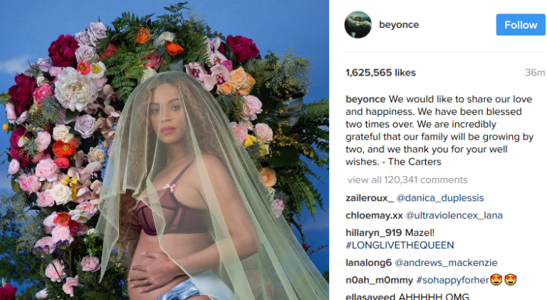 Beyonce Announces She and Jay Z Are Having Twins–Even Better than a New Album!