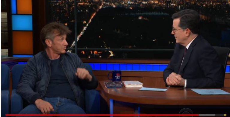 Sean Penn Launches Novel on Colbert on Ambien, Smoking: Book Not Selling, Reviews are Not Great