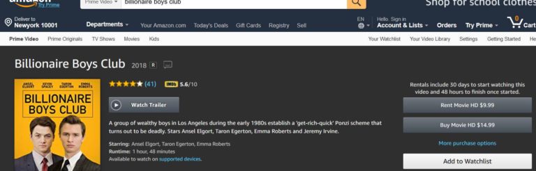 Kevin Spacey’s Final Movie Made Before Scandal “Billionaire Boys Club” Dropped onto Amazon Prime, Video on Demand Without Fanfare