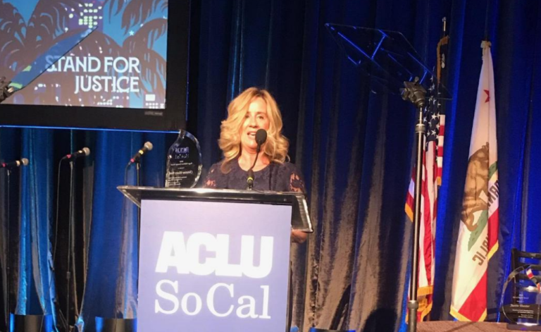 Christine Blasey Ford Surprised With Standing Ovation at ACLU Gala in Los Angeles by Judd Apatow with Special Bill of Rights Award: “We need to thank courageous whistleblowers”