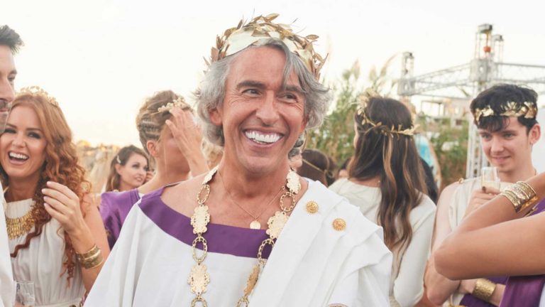 Deceased British TV Personality Caroline Flack Makes A Brief Appearance in Steve Coogan Movie “Greed” About Moguls Like TopShop’s Philip Green