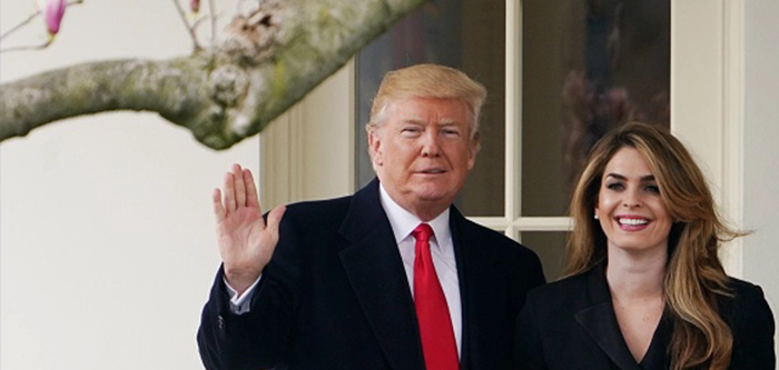 Close Trump Aide Hope Hicks Tests Positive for COVID-19, Reuters Says She’s “Experiencing Symptoms”