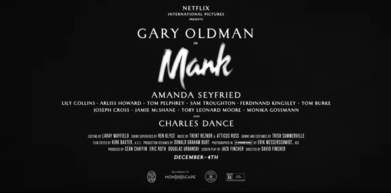 See the Very Stylish Trailer for David Fincher’s “Mank” starring Gary Oldman as the Real Life Hollywood Screenwriter of “Citizen Kane”