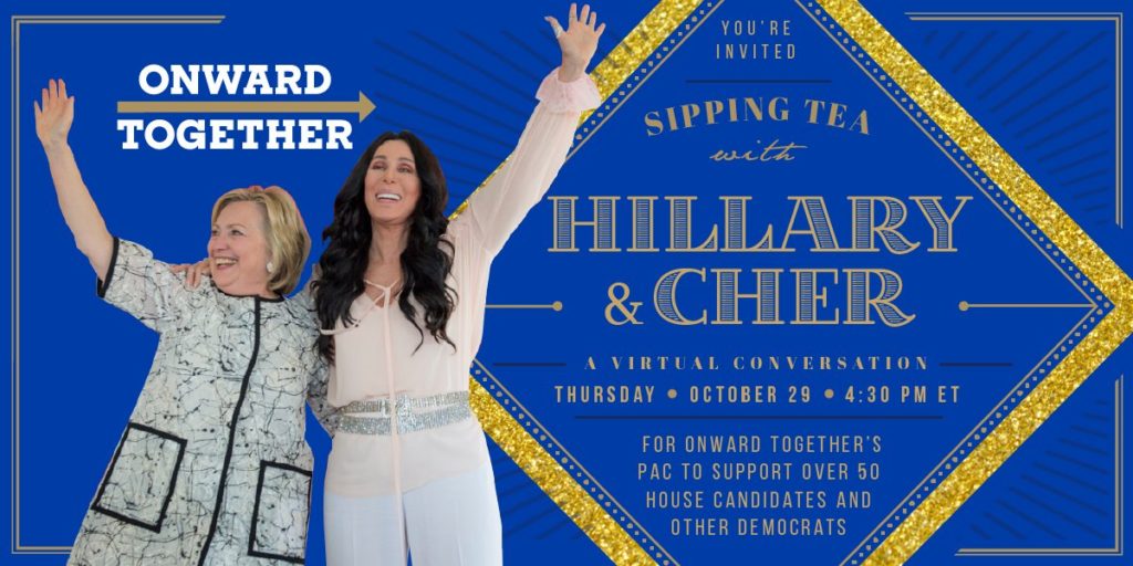 Tea Party of All Time Hillary Clinton and Cher Are Throwing Down This