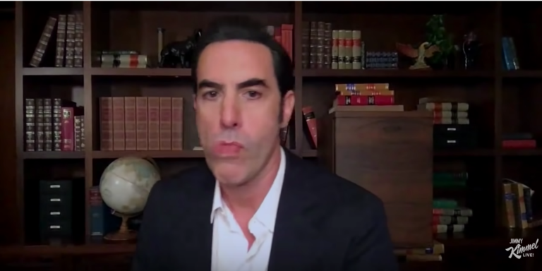 LOL from Jimmy Kimmel Show: Sacha Baron Cohen Might Be Selling Vaccines to Celebrities