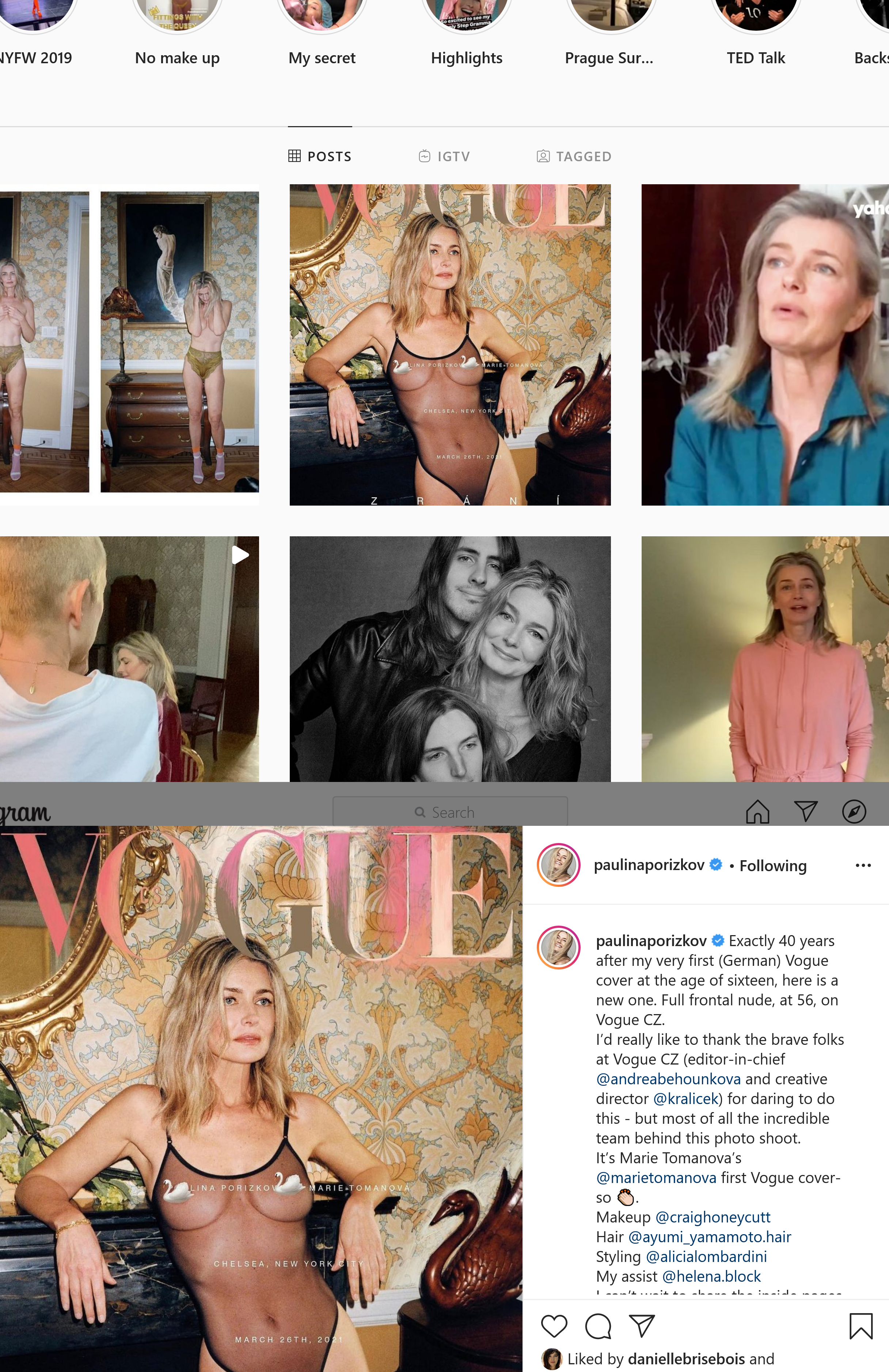 Paulina Porizkova Wants Our Attention