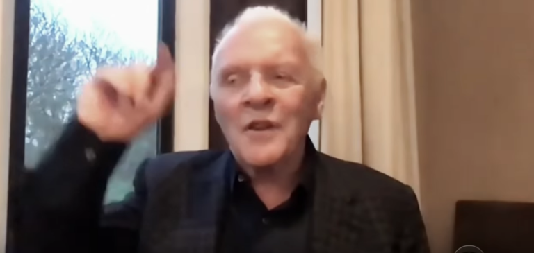 Watch Anthony Hopkins Do His Sweet Imitation of Katharine Hepburn on Last Night’s Stephen Colbert