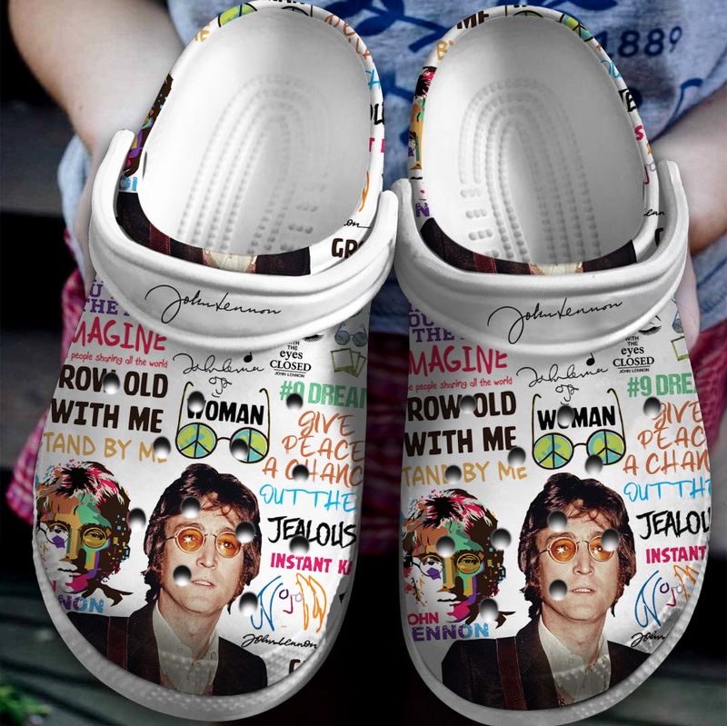 These John Lennon “Crocs” Have Ventilation Holes That Look Like Bullets on  Beatle's Face | Showbiz411