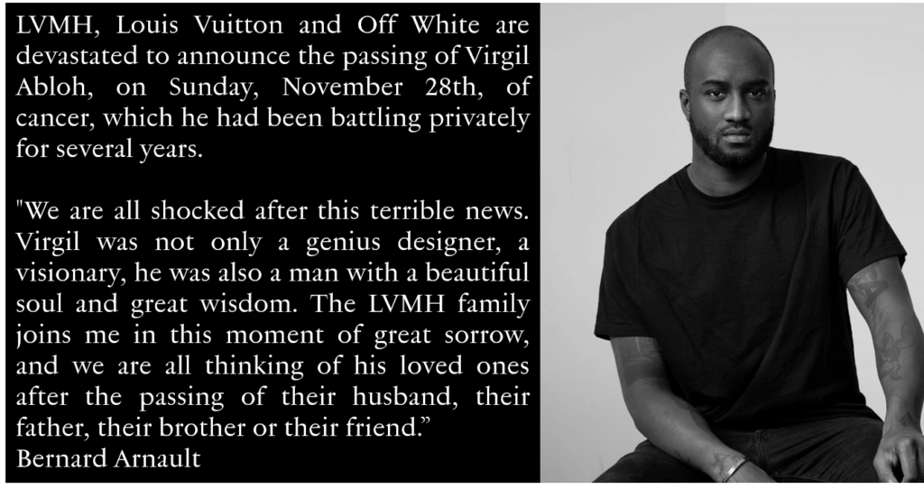Virgil Abloh dead: Louis Vuitton designer, Kanye West protege dies