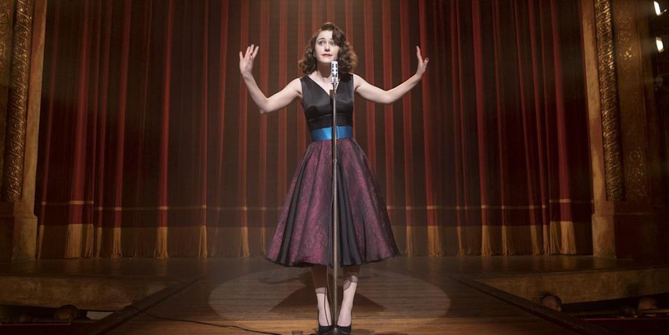 Rachel Brosnahan Bids Farewell to “Marvelous Mrs. Maisel” After Final, Perfect Season Capped by Elvis Costello