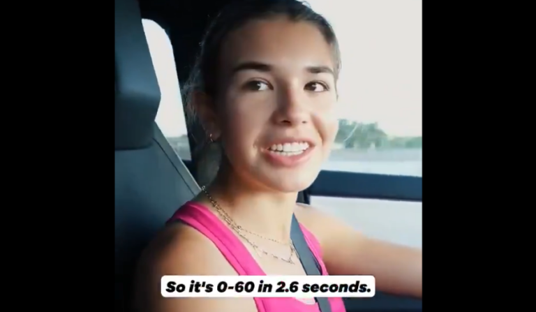 Trump’s 17 Year Old Granddaughter Says “Elon” Gave Her a Souped Up $100K Cyber Truck, Shows Off Speed in Video