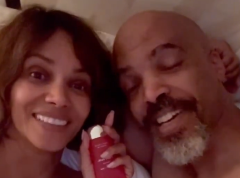 Exclusive: Halle Berry First Oscar Winner to Post Video Selling Sex Lubricant from Bed With Lover (Watch)