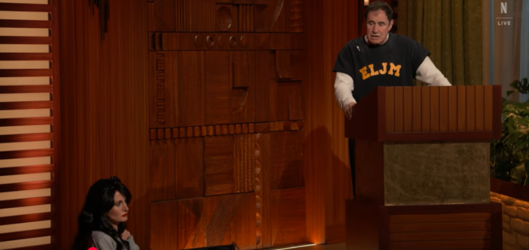Richard Kind Sends Up Bill Belichik and Girlfriend in Hilarious John Mulaney Take on a Fake Talk Show