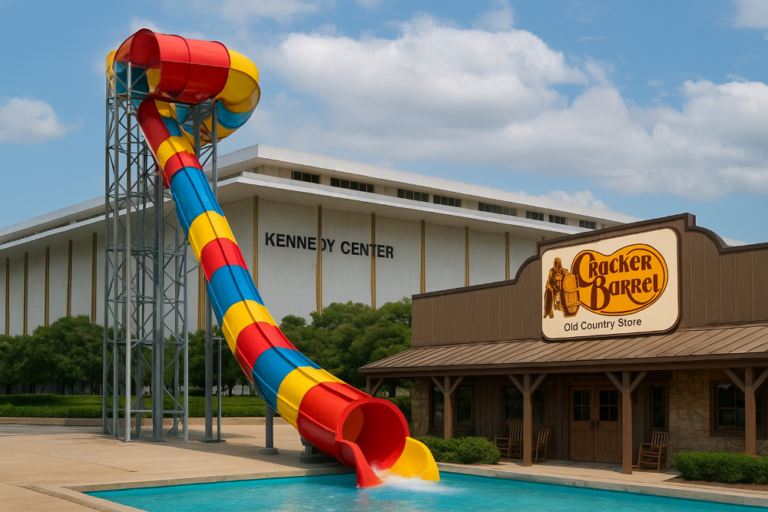 Trump Suggests He’ll Change Name of Kennedy Center to His Own — Which He Can’t — to Distract Reporters from Epstein Scandal