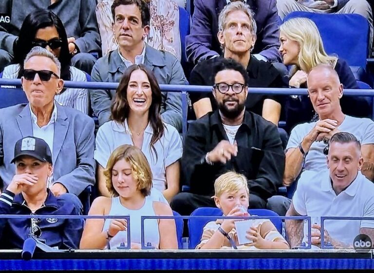 Watch Trump Get Booed at US Open While Bruce Springsteen, Sting, Ben Stiller, Courteney Cox Steal the Show