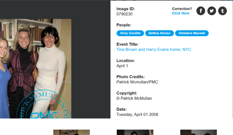 Epstein Pimp Ghislaine Maxwell Hobnobbed at Ex-Vanity Fair Editor Tina Brown’s House in 2008, and 8 Years Later, Too