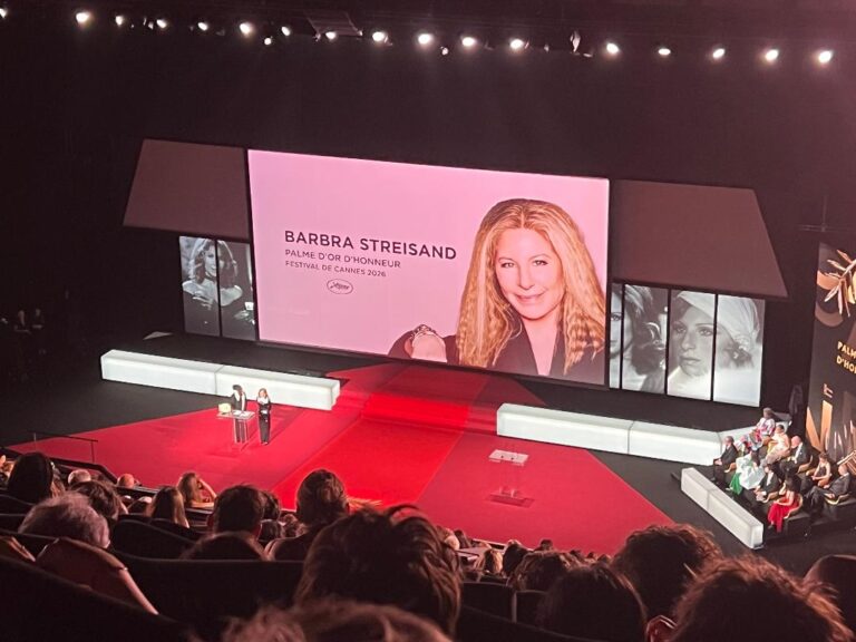 Watch Barbra Streisand Accept Her Palme d’Or from the Cannes Film Festival by Video: “Merci beaucoup and Vive La Cinema!”