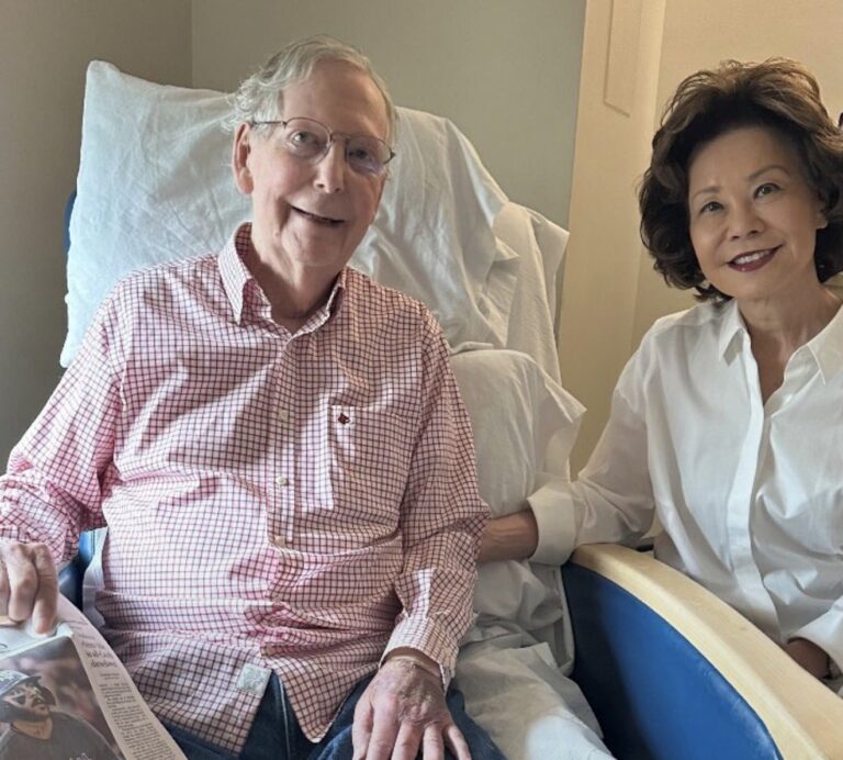 Senator Mitch McConnell Sends Word from Hospital That He’s Fine, No Heart Attack or Stroke, Also Getting New Flooring