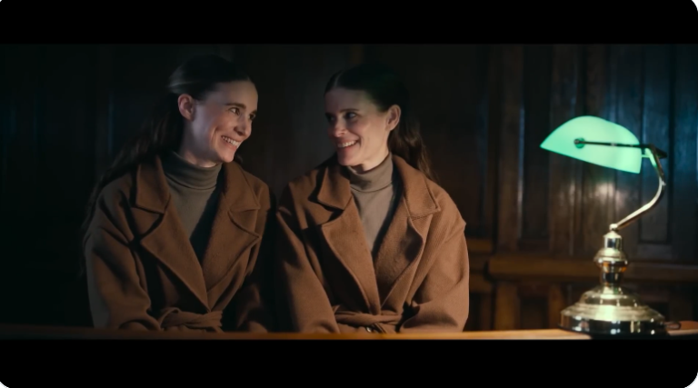Twin Freaks: Sisters Rooney and Kate Mara Play Siblings Who Speak in Unison, Are in Love with the Same Man, in “Bucking Fastards”