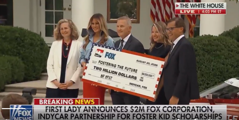 Rupert Murdoch Donated $2 Million Today to Melania Trump’s Bogus “Be Best” Campaign with Inappropriate Check from Fox Corporation