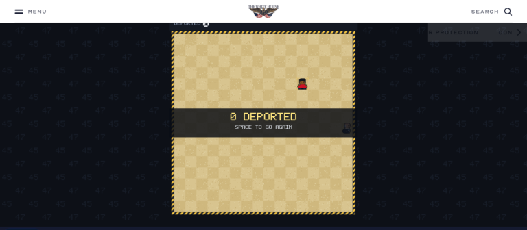 Trump’s White House Website Mocks Immigrants with Series of Video Games That Shows Brown Cartoon Figures Running from the Border Patrol