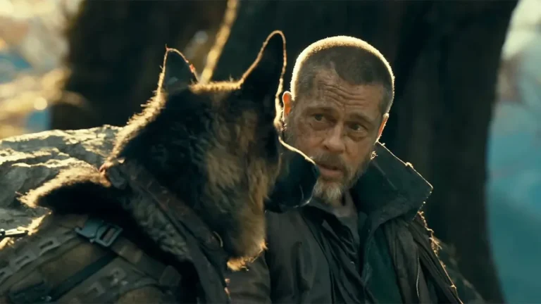 Review: Brad Pitt and A German Shepherd Make Survivalist Movie “Heart of the Beast” a Triumph, Brad’s Best Pairing in Years