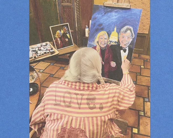 Joni Mitchell — New US Citizen — Publishing a Book of 23 New Paintings About the 24 Hour News Cycle: “This is not fake news!”